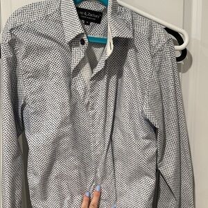 Kids' Black and White Checkered Button Down Shirt